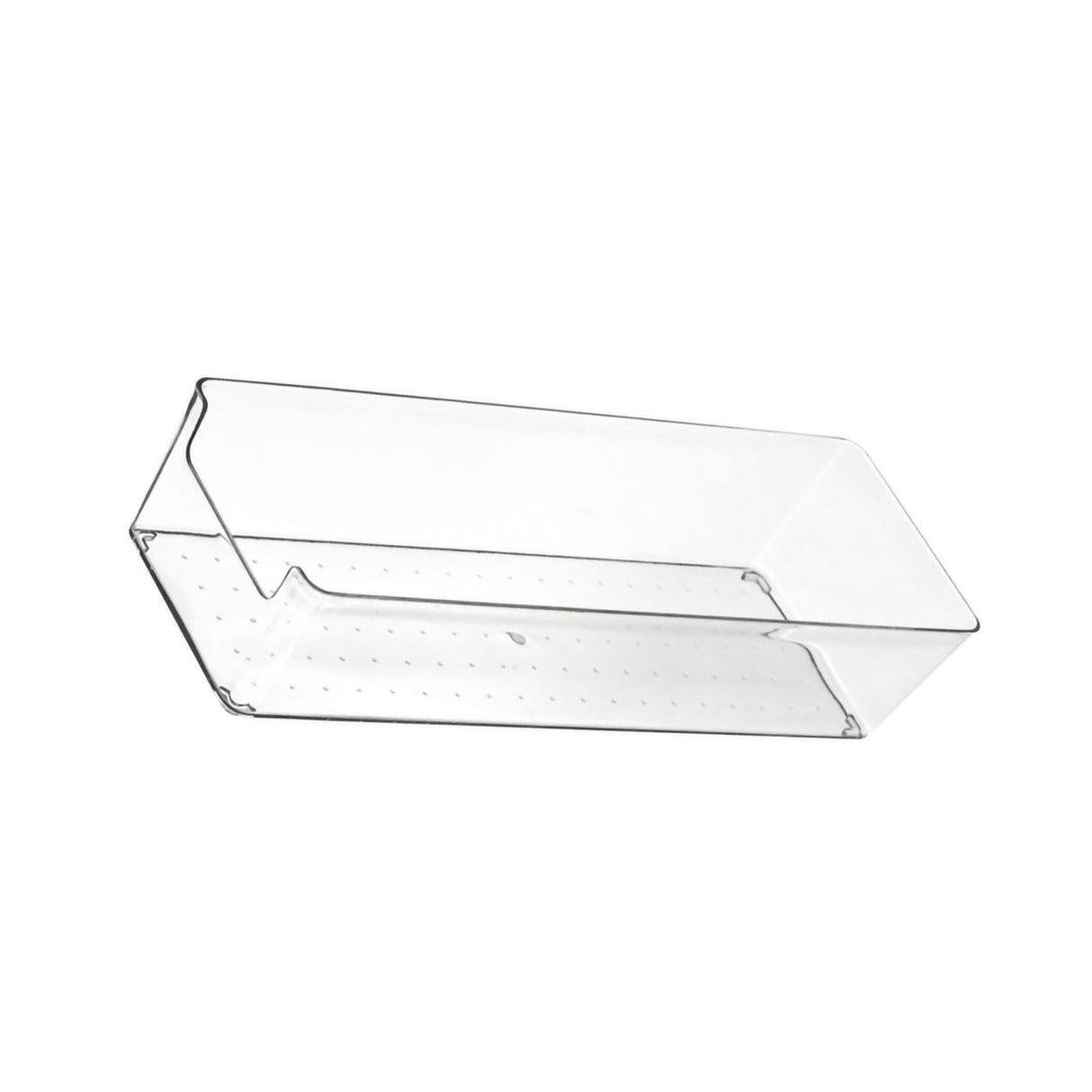 Drawer Storage Trays Durable Transparent Plastic Drawer Storage Divid Box for Kitchen Large Rectangle Box
