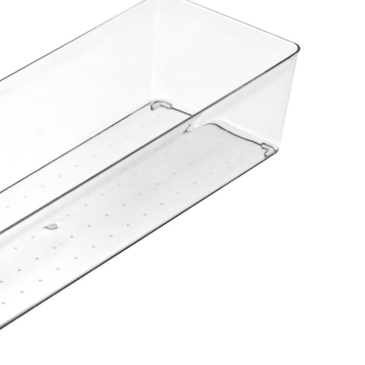 Drawer Storage Trays Durable Transparent Plastic Drawer Storage Divid Box for Kitchen Large Rectangle Box