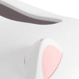 Desktop Tissue Storage Box Plastic Multifunction Facial Napkin Dispenser Holder for Kitchen Bathroom White