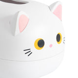 Desktop Tissue Storage Box Plastic Multifunction Facial Napkin Dispenser Holder for Kitchen Bathroom White - Top-Down View