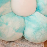 Flower Plush Pillow Soft Comfortable Colorful Flower Cushion Plush Pillow Home Sofa Flower Pillow Birthday Gift Blue 50cm 0.45Kg - Front View