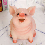 Piggy Bank Cute Pig Appearance Environmentally Friendly Resin Cartoon Piggy Bank Coin Bank Large Pig 21x16x16cm