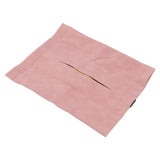 Car Tissue Holder Soft Wearable Odorless Plush Wipes Case Car Napkin Dispenser for Visor Backseat Pink