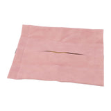 Car Tissue Holder Soft Wearable Odorless Plush Wipes Case Car Napkin Dispenser for Visor Backseat Pink