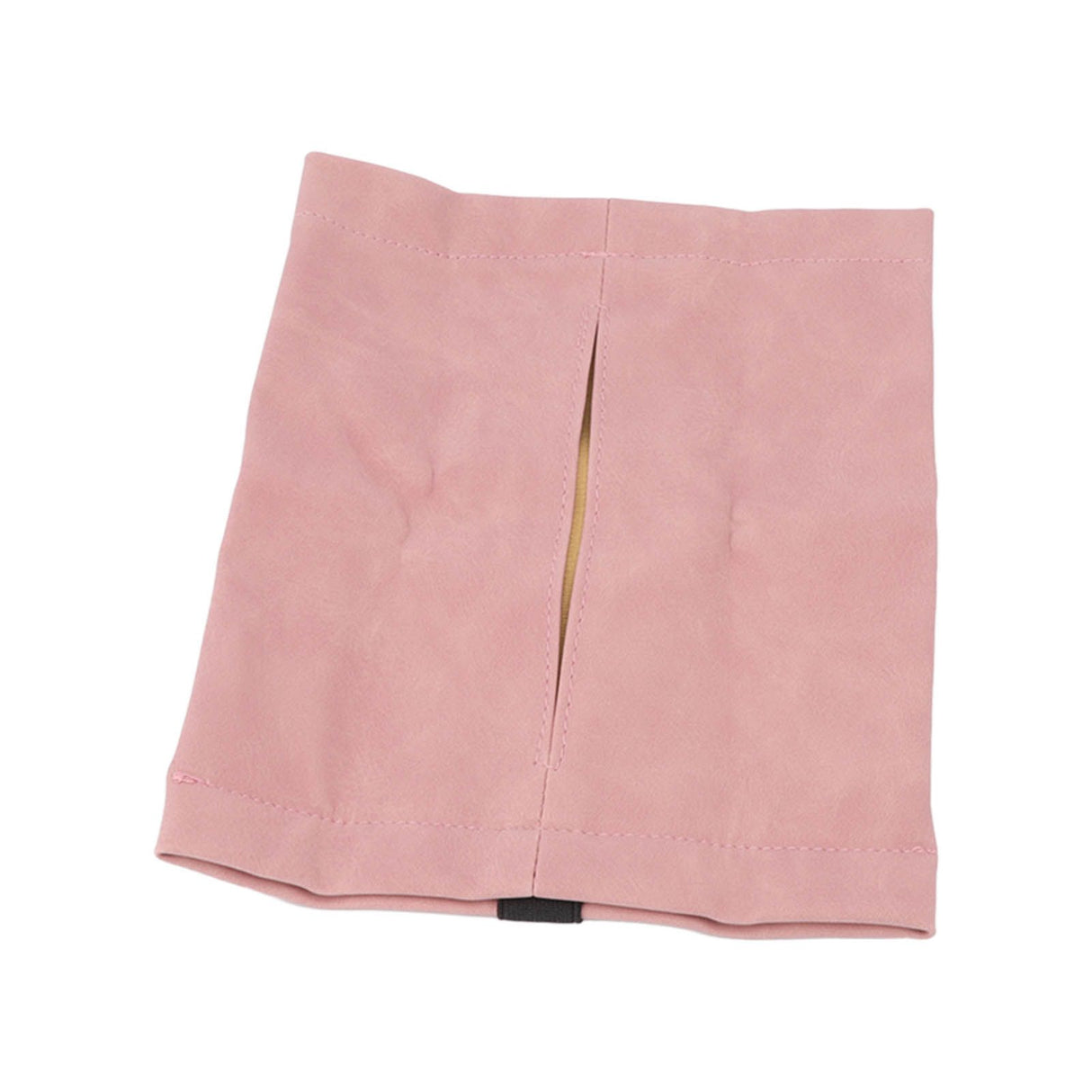 Car Tissue Holder Soft Wearable Odorless Plush Wipes Case Car Napkin Dispenser for Visor Backseat Pink