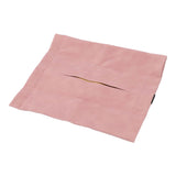 Car Tissue Holder Soft Wearable Odorless Plush Wipes Case Car Napkin Dispenser for Visor Backseat Pink