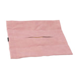 Car Tissue Holder Soft Wearable Odorless Plush Wipes Case Car Napkin Dispenser for Visor Backseat Pink