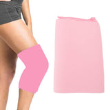 Gel Cold Compression Sleeve Reusable Pain Relief Recovery Gel Cold Sleeve Wrap for Knee Elbow Pink L - Extra Image