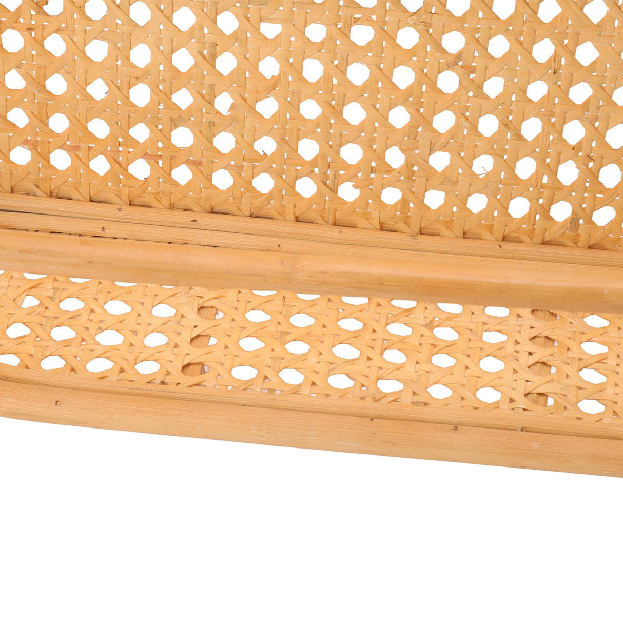 Rattan Wall Shelf Hand Crafted Durable Natural Rattan Hanging Rack Wall Storage Shelf for Bathroom Kitchen Living Room