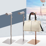 Handbag Display Stand Stainless Steel Height Adjustable Single Hook Purse Metal Holder Stand Type 3