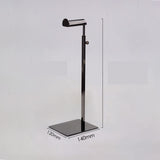 Handbag Display Stand Stainless Steel Height Adjustable Single Hook Purse Metal Holder Stand Type 3