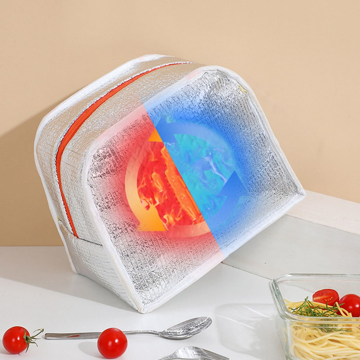 Thermal Bag Cartoon Large Capacity Heat Preservation Cute Lunch Bag for Children Bunny