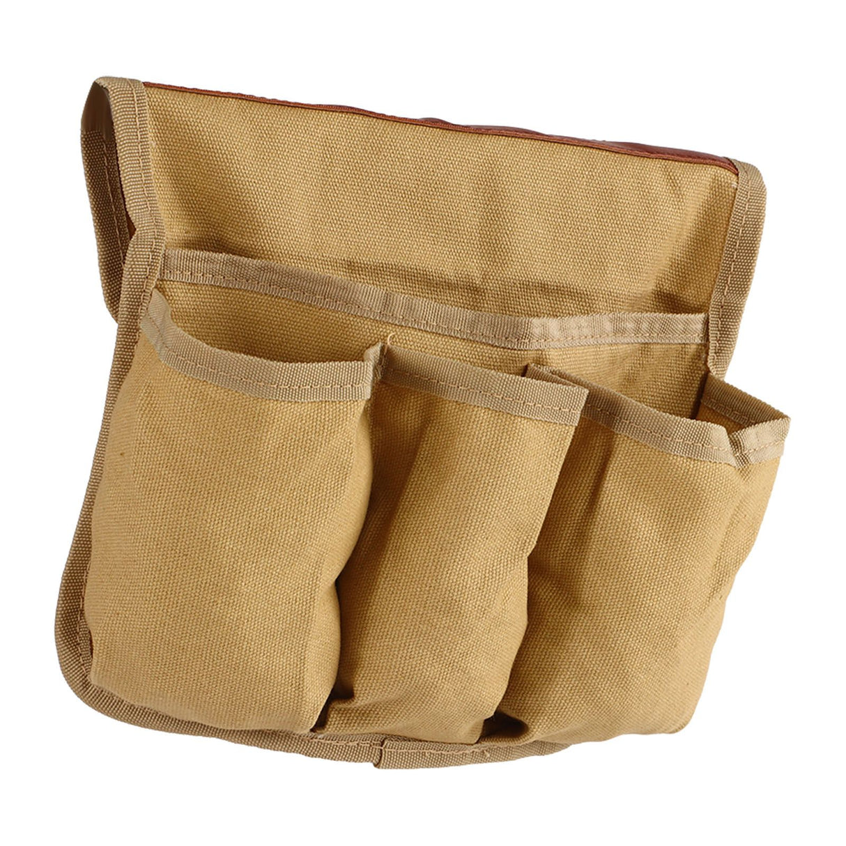 Chair Side Organizer Multifunctional Storage Bag Chair Side Bag for Camping Beach Khaki