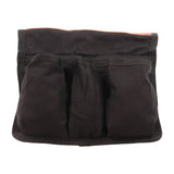 Chair Side Organizer Multifunctional Storage Bag Chair Side Bag for Camping Beach Black - Low Angle