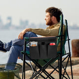 Chair Side Organizer Multifunctional Storage Bag Chair Side Bag for Camping Beach Black