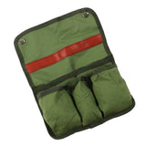 Chair Side Organizer Multifunctional Storage Bag Chair Side Bag for Camping Beach OD Green - Top-Down View
