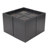 4PCS Sofa Risers Square 4in Porose Bed Lifts Furniture Risers for Fixing Small Pointy Feet Black