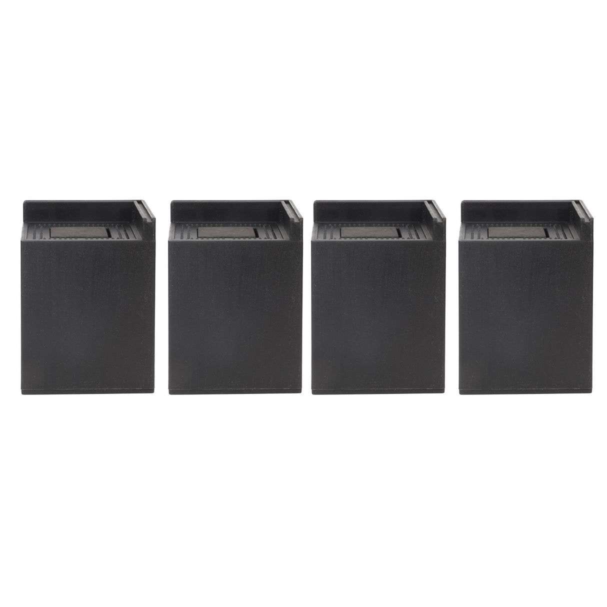 4PCS Sofa Risers Square 4in Porose Bed Lifts Furniture Risers for Fixing Small Pointy Feet Black