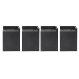 4PCS Sofa Risers Square 4in Porose Bed Lifts Furniture Risers for Fixing Small Pointy Feet Black - Extra Image