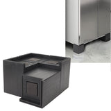 4PCS Sofa Risers Square 4in Porose Bed Lifts Furniture Risers for Fixing Small Pointy Feet Black