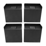 4 PCS 4in L Shaped Anti Vibration Pads Rectangular Non Slip Foot Pad Bed Risers for Washing Machine Sofa Furniture - 45-Degree Angle