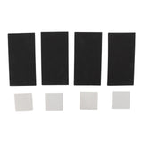 4 PCS 4in L Shaped Anti Vibration Pads Rectangular Non Slip Foot Pad Bed Risers for Washing Machine Sofa Furniture
