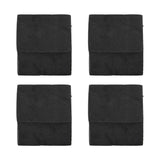 4 PCS 4in L Shaped Anti Vibration Pads Rectangular Non Slip Foot Pad Bed Risers for Washing Machine Sofa Furniture
