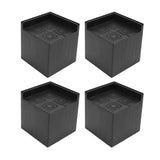 4Pcs Furniture Risers Plastic EVA Square 3in Support Up to 2200LBS for Washing Machine Bed Couch Table Sofa