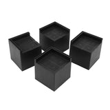 4Pcs Furniture Risers Plastic EVA Square 3in Support Up to 2200LBS for Washing Machine Bed Couch Table Sofa