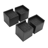 4Pcs Furniture Risers Plastic EVA Square 3in Support Up to 2200LBS for Washing Machine Bed Couch Table Sofa