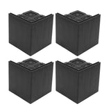 4Pcs Furniture Risers Plastic EVA Square 3in Support Up to 2200LBS for Washing Machine Bed Couch Table Sofa - Extra Image