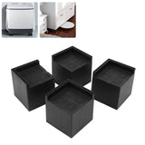 4Pcs Furniture Risers Plastic EVA Square 3in Support Up to 2200LBS for Washing Machine Bed Couch Table Sofa - Extra Image