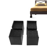 4Pcs Furniture Risers Plastic EVA Square 3in Support Up to 2200LBS for Washing Machine Bed Couch Table Sofa - Extra Image