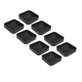 8pcs Wheel Stoppers Rubber Universal Scratch Proof Bed Sofa Caster Cups for Furniture - Front View