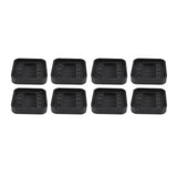 8pcs Wheel Stoppers Rubber Universal Scratch Proof Bed Sofa Caster Cups for Furniture - Low Angle