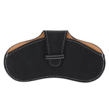 Leather Sunglasses Case Portable PU Leather Eyeglass Case Leather Wear Resistant Simple Eyeglass Case for Sunglasses Black