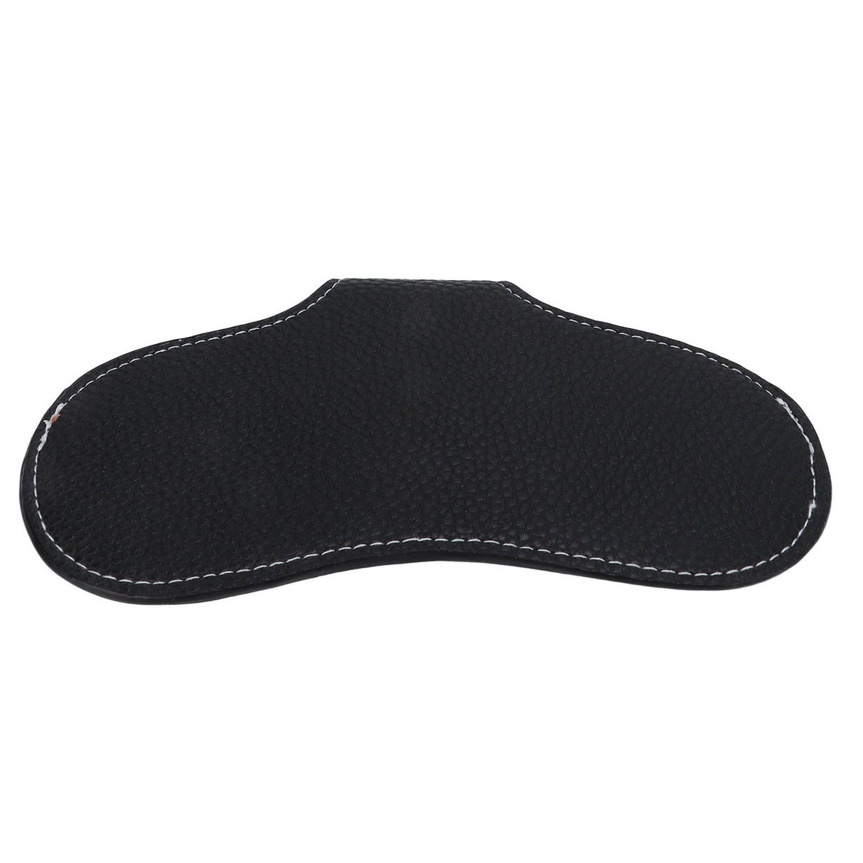 Leather Sunglasses Case Portable PU Leather Eyeglass Case Leather Wear Resistant Simple Eyeglass Case for Sunglasses Black