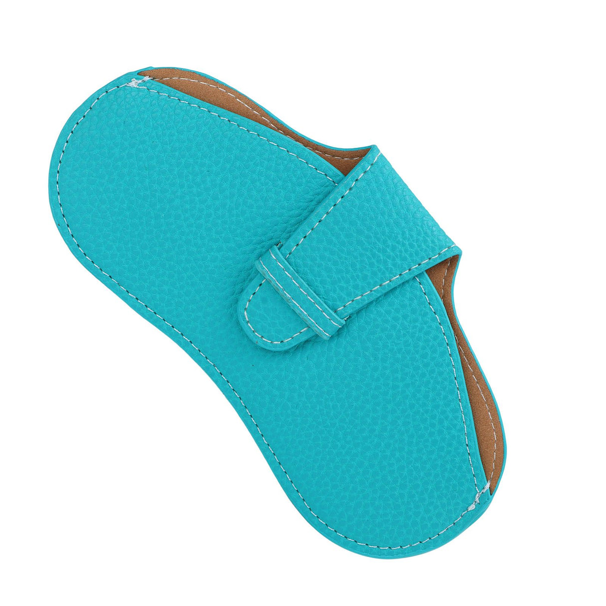 Leather Sunglasses Case Portable PU Leather Eyeglass Case Leather Wear Resistant Simple Eyeglass Case for Sunglasses Blue