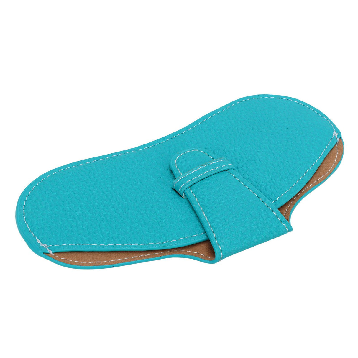 Leather Sunglasses Case Portable PU Leather Eyeglass Case Leather Wear Resistant Simple Eyeglass Case for Sunglasses Blue