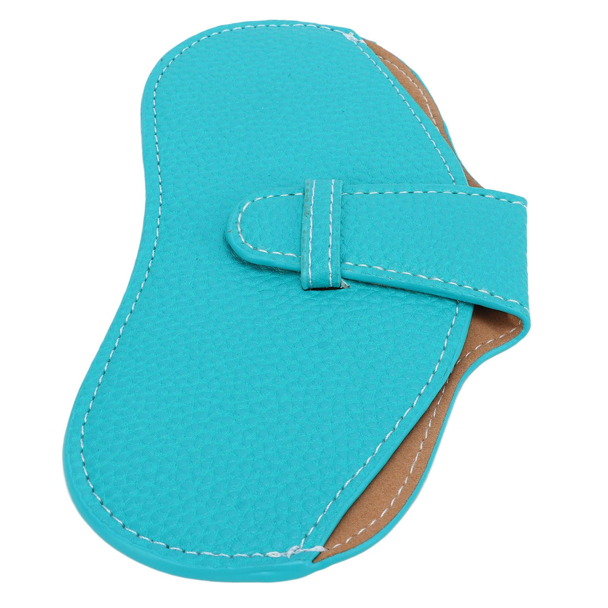 Leather Sunglasses Case Portable PU Leather Eyeglass Case Leather Wear Resistant Simple Eyeglass Case for Sunglasses Blue