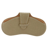 Leather Sunglasses Case Portable PU Leather Eyeglass Case Leather Wear Resistant Simple Eyeglass Case for Sunglasses Yellow