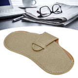 Leather Sunglasses Case Portable PU Leather Eyeglass Case Leather Wear Resistant Simple Eyeglass Case for Sunglasses Yellow