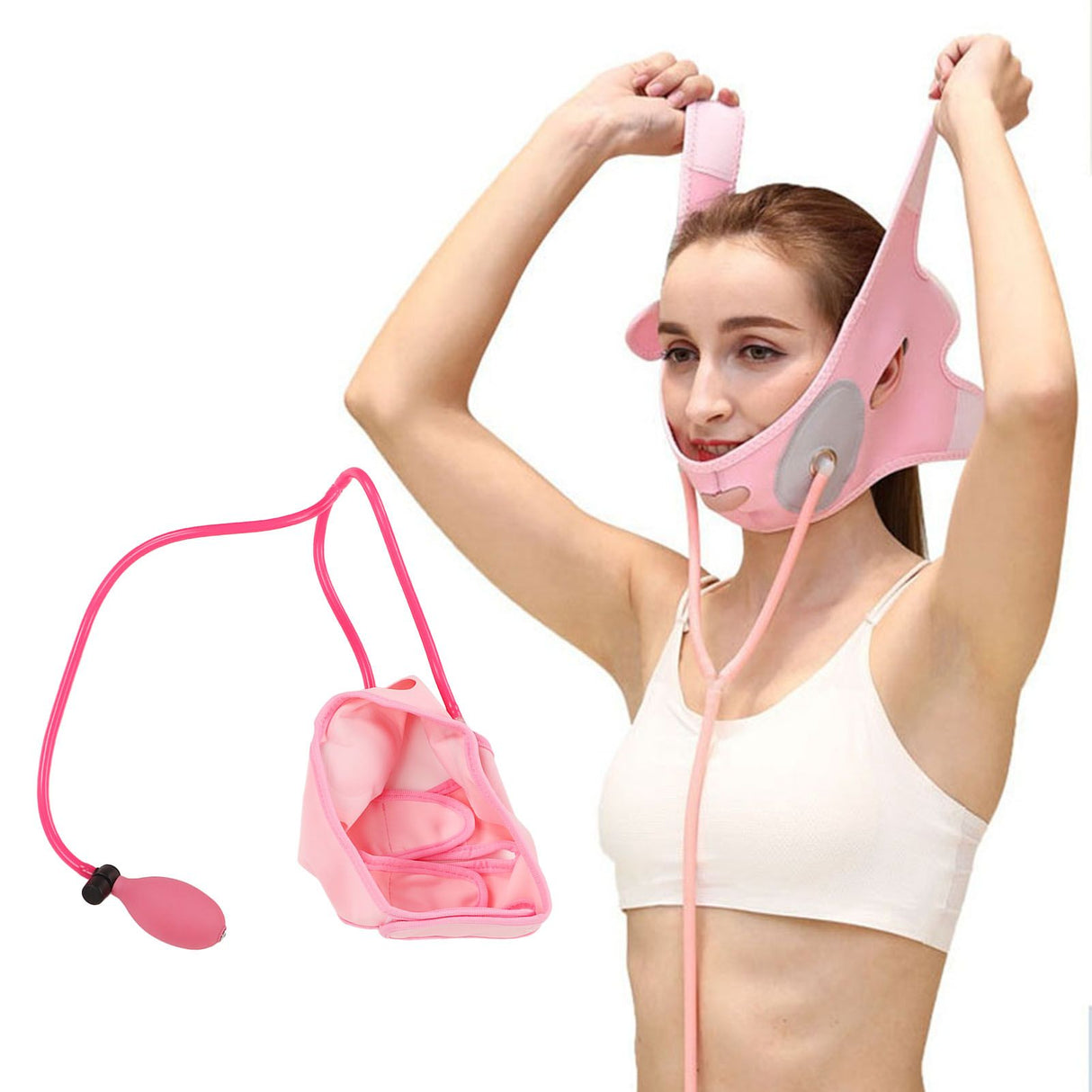 Inflatable Face Lifter Comfortable V Line Face Up Lift Belt V Face Lifting and Tightening Bandage for Women Men