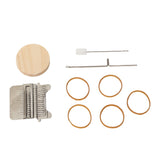 Small Weaving Loom Stainless Steel Pine Household Stitching Mending Tool for Clothes Socks - Top-Down View