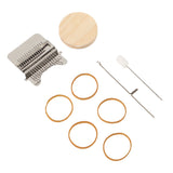 Small Weaving Loom Stainless Steel Pine Household Stitching Mending Tool for Clothes Socks - 45-Degree Angle
