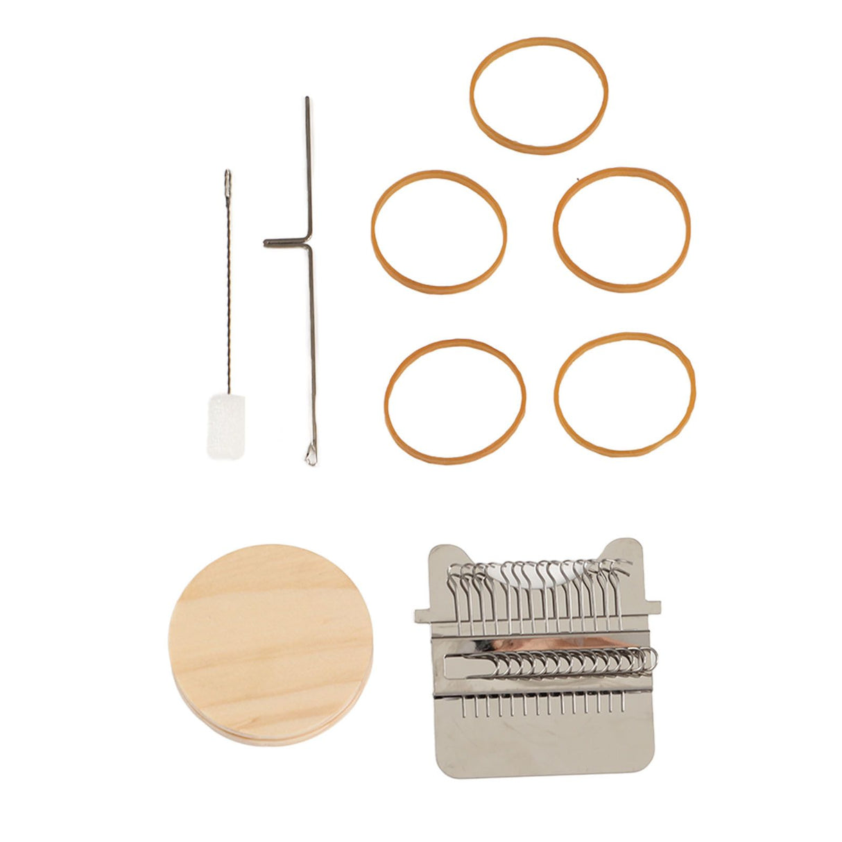 Small Weaving Loom Stainless Steel Pine Household Stitching Mending Tool for Clothes Socks