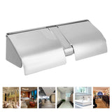 Toilet Paper Holder 304 Stainless Steel Wall Mounted With Lock and Cover Waterproof Bathroom Roll Tissue Holder - Extra Image