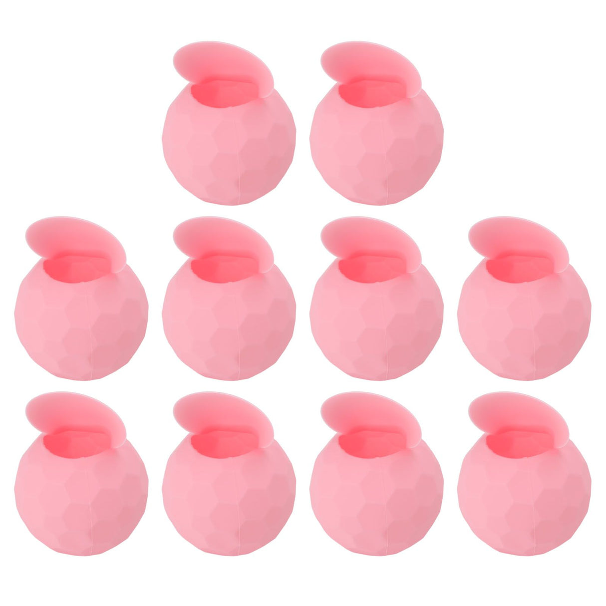 10 Pcs Reusable Water Balloons Silicone Water Balloons Self Sealing Quick Fill Summer Pool Beach Party Game Toy Pink
