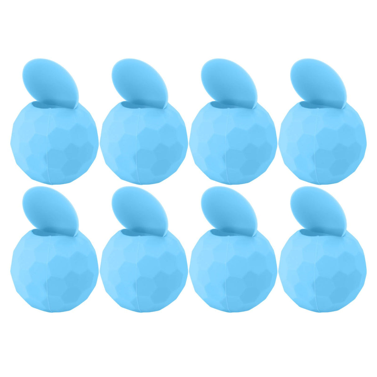 10 Pcs Reusable Water Balloons Silicone Water Balloons Self Sealing Quick Fill Summer Pool Beach Party Game Toy Light Blue