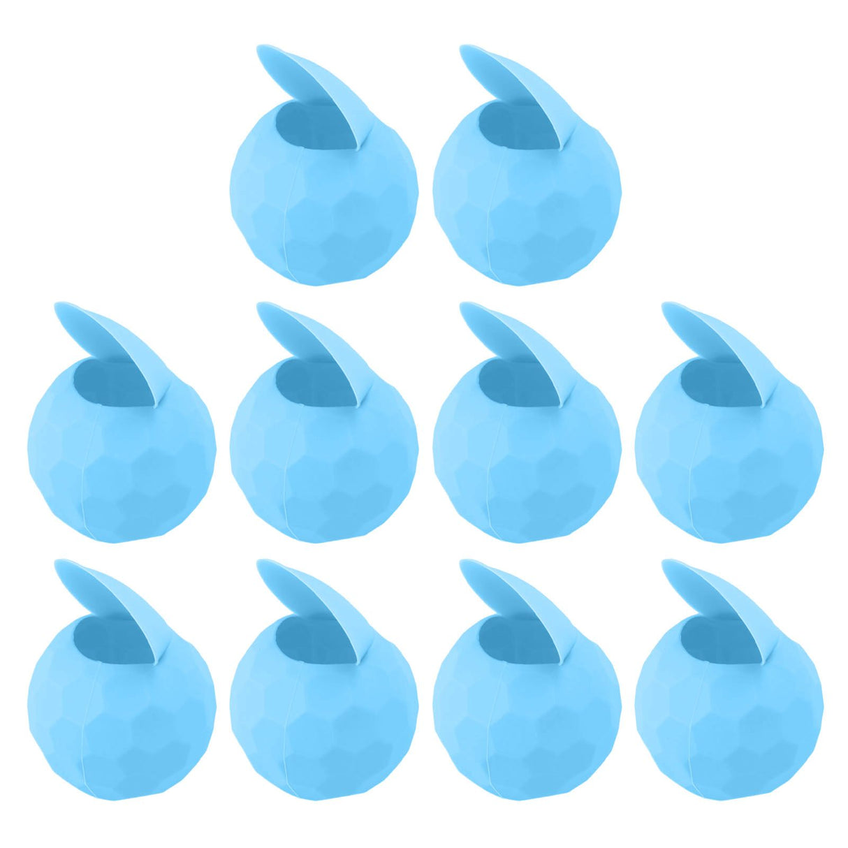 10 Pcs Reusable Water Balloons Silicone Water Balloons Self Sealing Quick Fill Summer Pool Beach Party Game Toy Light Blue
